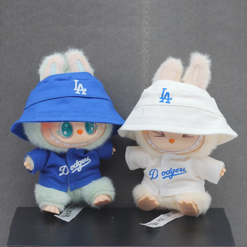 Labubu Doll Clothes 15/17Cm Labubu Clothes Sitting Party Number 17 Baseball Clothes Children'S Clothes Diy Doll Accessories Gift