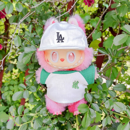 Hot Labubu Doll Clothes17Cm Labubu Clothes Sitting Party Number 17 Baseball Clothes Children'S Clothes Diy Doll Accessories Gift