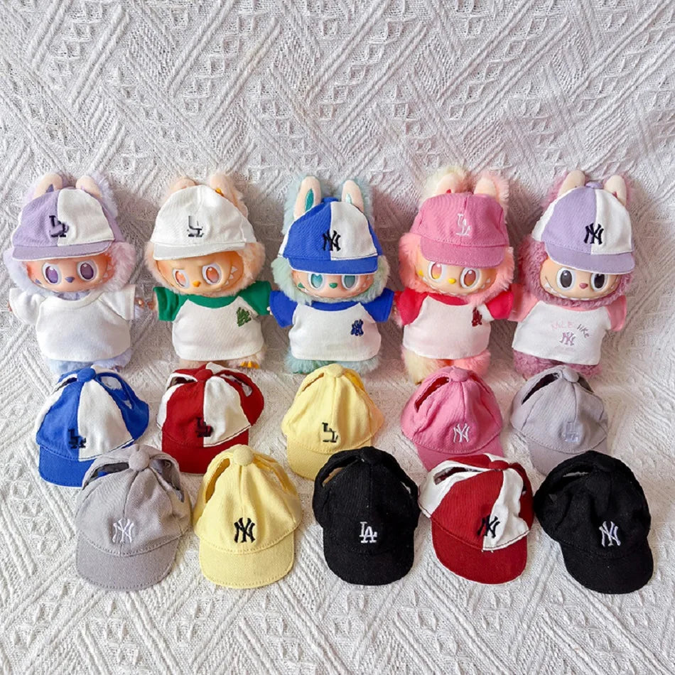 Hot Labubu Doll Clothes17Cm Labubu Clothes Sitting Party Number 17 Baseball Clothes Children'S Clothes Diy Doll Accessories Gift