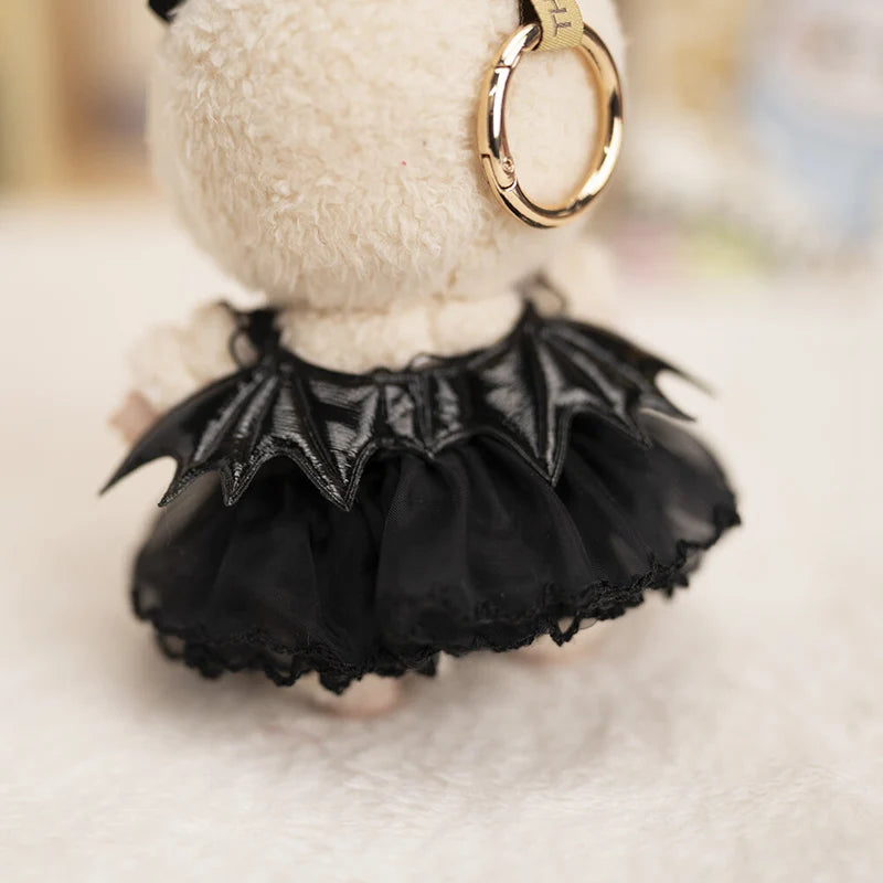 17Cm Hot Labubu Doll Clothes Fashion Clothes Cute Black Devil Wedding Dress for 17Cm Doll Clothes Dolls Accessories Collect Gift